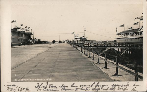 Galveston Beach Boulevard Texas
