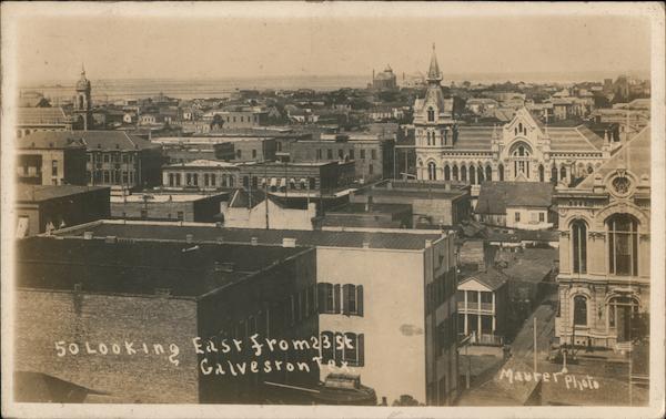 Looking East from 23rd Street Galveston Texas Maurer Photo