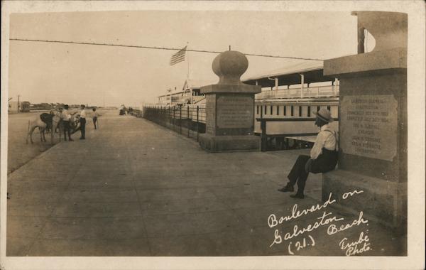 Boulevard on Galveston Beach Texas Trube Photo