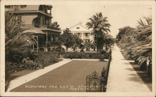 Broadway and 24th Street Galveston Texas Trube Photo