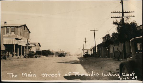 Main Street looking East Presidio Texas