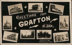 Greetings from Grafton North Dakota Postcard Postcard Postcard