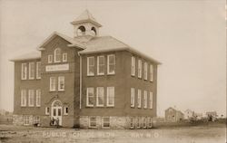 Public School Building Ray, ND Postcard Postcard Postcard