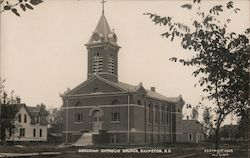 Bohemian Catholic Church. Wahpeton, ND Postcard Postcard Postcard