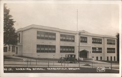 Harding School, Marshfield Postcard