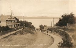 Looking Out Into Yaquina Bay From Hill Top Postcard