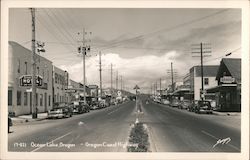 Oregon Coast Highway, Oceanlake Lincoln City, OR Postcard Postcard Postcard