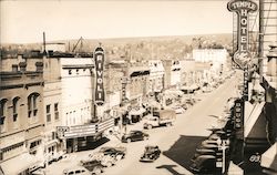 Street Scene, Rivoli Theater, Temple Hotel Postcard