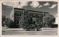 City Hall Colorado City, TX Postcard Postcard Postcard