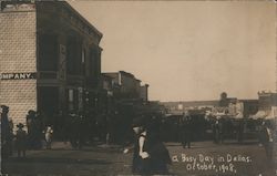 A Busy Day, October 1908 Postcard