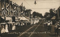 Ladies' Day Parade Home Coming, 1911 London, OH Postcard Postcard Postcard