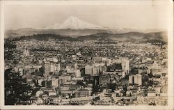 Mount Hood and City of Portland Postcard