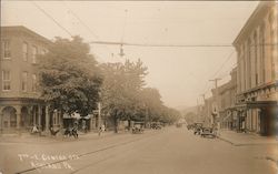 7th and E Centre Streets. Postcard