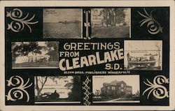 Greetings Image Montage Postcard