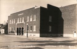 Auditorium and Armory Madison, SD Postcard Postcard Postcard