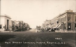 Main Street Looking North Postcard