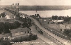 Meridian HIghway Bridge Yankton, SD Postcard Postcard Postcard