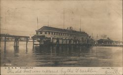 USRS (USS?) "Richmond" Norfolk, VA Boats, Ships Postcard Postcard Postcard