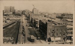 Bird's Eye View looking East from Federal Building El Paso, TX Postcard Postcard Postcard