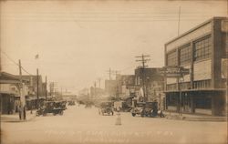 Main Street Burkburnett, TX Doubleday Postcard Postcard Postcard