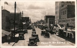 Maine St., Lippe's Studio and Curios, Bell Realty, Victrola Postcard