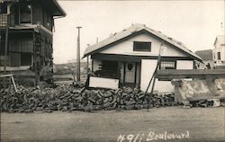 Storm Debris - Hurricane 1915 Postcard