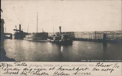 Seawall Bridge and Canal Postcard