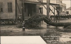 End of Discharge Pipe - Show How City of Galveston Being Filled to Grade Postcard