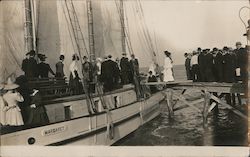 Disembarking Sailing Boat "Margaret" Postcard