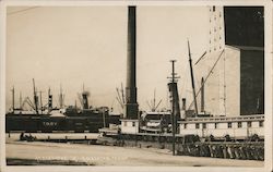 At Elevator "A" Postcard