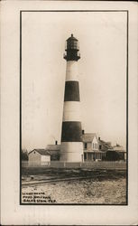 Light House at Point Bolivar Postcard
