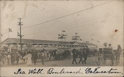 Boulevard and Breakers Bath House Postcard