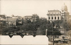 Bird's Eye Looking West Over City Park Postcard