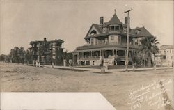 Residence on Tremont and Broadway Galveston, TX Trube Photo Postcard Postcard Postcard