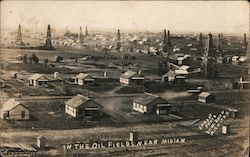 In the Oil Fields Near Midian (Midland?) Texas Shrout Photo Postcard Postcard Postcard