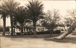 Citriana Court Under Tropical Palms Mission, TX Postcard Postcard Postcard