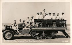 C.V. Powell's Padre Island Taxi Port Isabel, TX Postcard Postcard Postcard