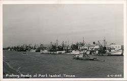 Fishing Boats Port Isabel, TX Postcard Postcard Postcard