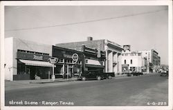 Street Scene Ranger, TX Postcard Postcard Postcard