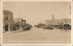 Sam Houston Boulevard Looking East Postcard