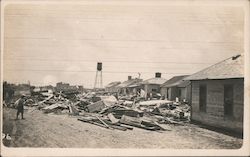 1915 Hurricane Aftermath Texas City, TX Postcard Postcard Postcard