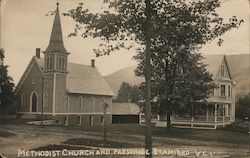 Methodist Church and Parsonage Postcard
