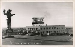 Nevada-Utah State Line Casino Hotel Postcard