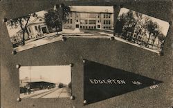 Various Buildings, Pennant, Multi View Postcard