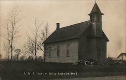 United Brethren Church New Auburn, WI Postcard Postcard Postcard