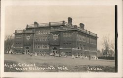 High School Richmond, WI Postcard Postcard Postcard