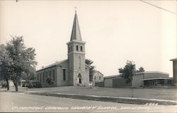 St Mathews Catholic Church & School Shullsburg, WI Postcard Postcard Postcard