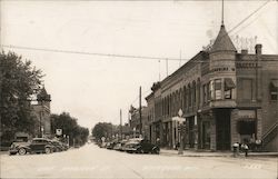 Junction of Madison and Monroe Streets Waterloo, WI Postcard Postcard Postcard