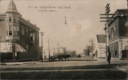 Mill Street Looking North Weyauwega, WI Postcard Postcard Postcard