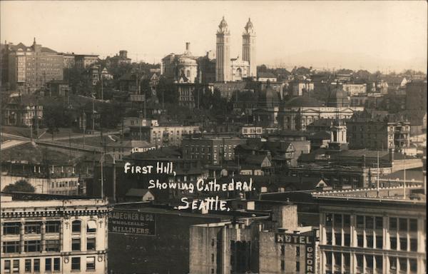 First Hill, Showing Cathedral Seattle Washington